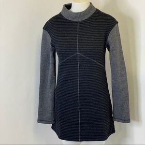 Prana Black Grey Josette Sweater Tunic sz Xs NWT